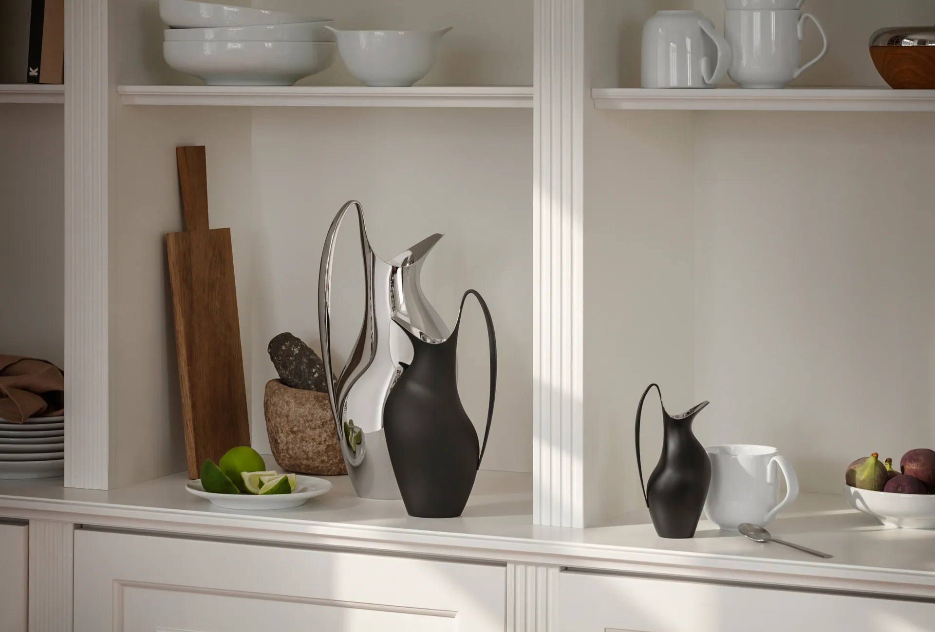 Koppel kanna 0,75 L, Rostfritt stål-midnight black Georg Jensen