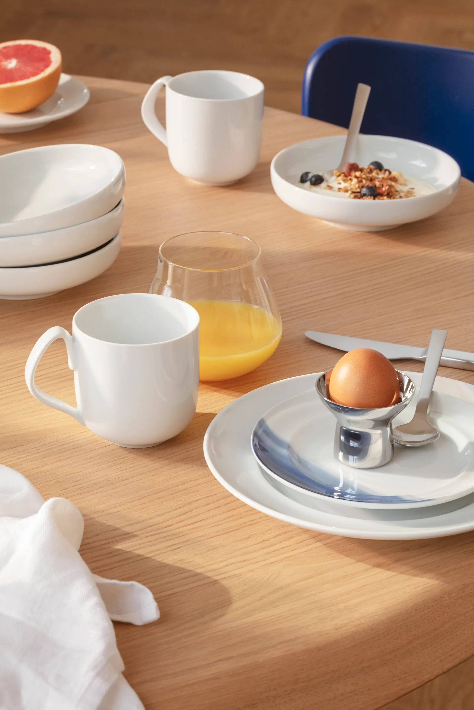 Koppel sidotallrik Ø16 cm, Vit Georg Jensen