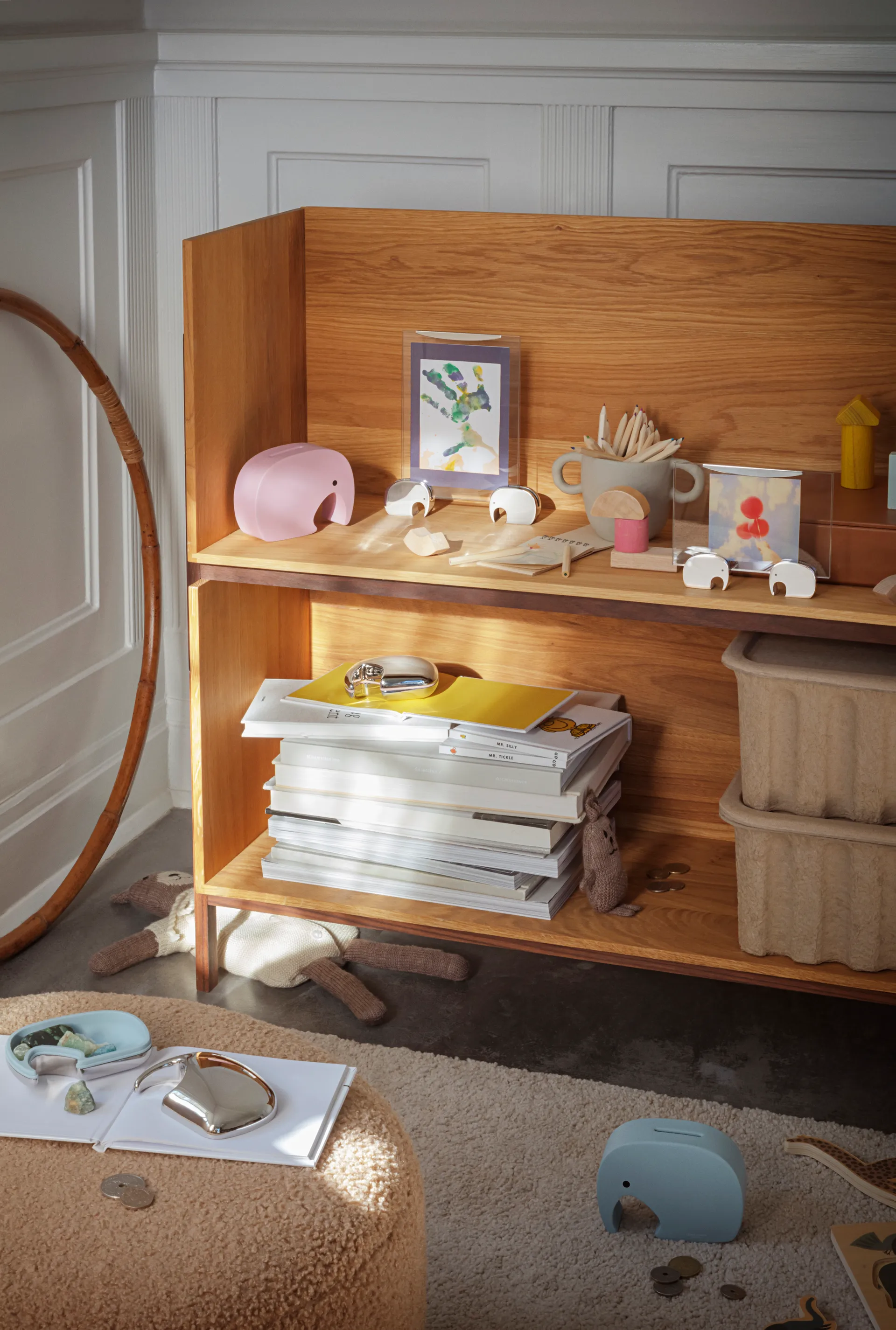 Miniphant sparbössa 6x8,7 cm, Blueberry sprinkle Georg Jensen