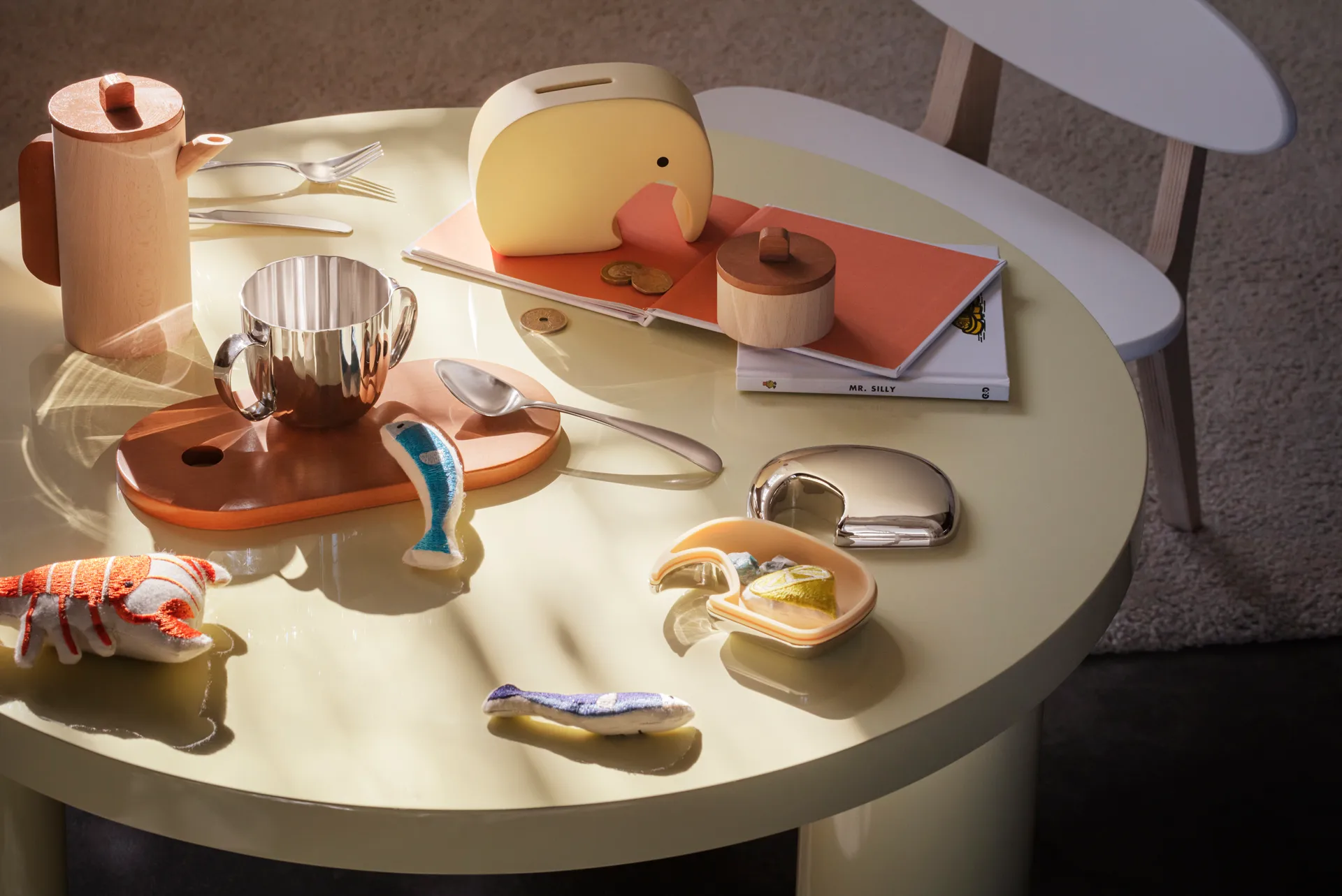 Miniphant sparbössa 6x8,7 cm, Vanilla bean Georg Jensen