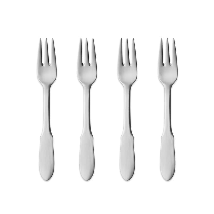 Mitra matt tårtgaffel - 4-pack - Georg Jensen