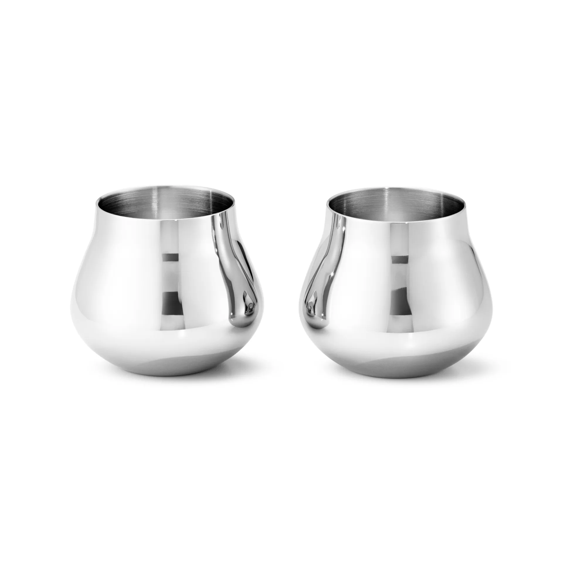 Sky snapsglas 8 cl 2-pack, Rostfritt stål Georg Jensen