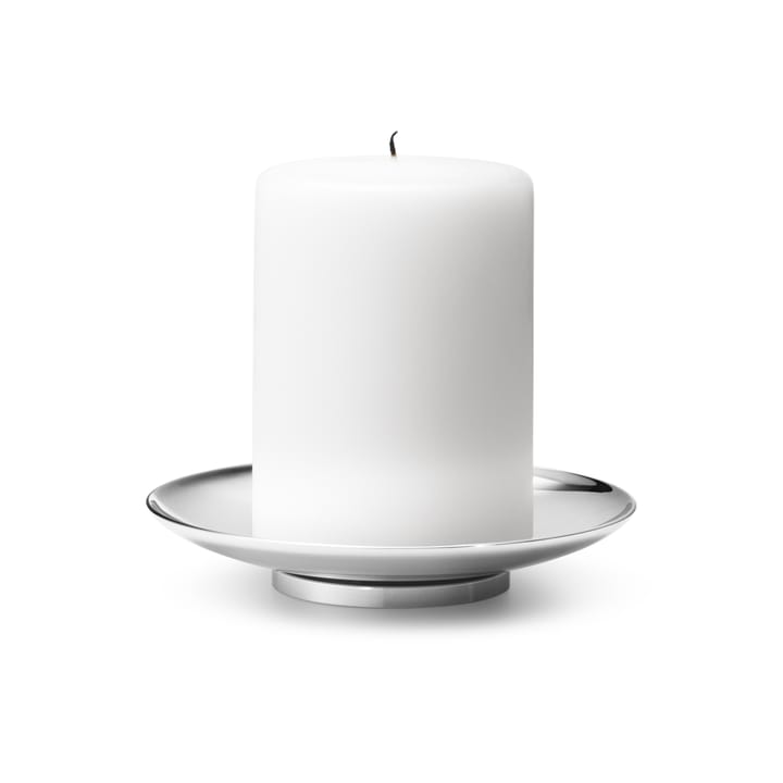 Tunes Pillar ljusstake Ø12,2 cm, Rostfritt stål Georg Jensen