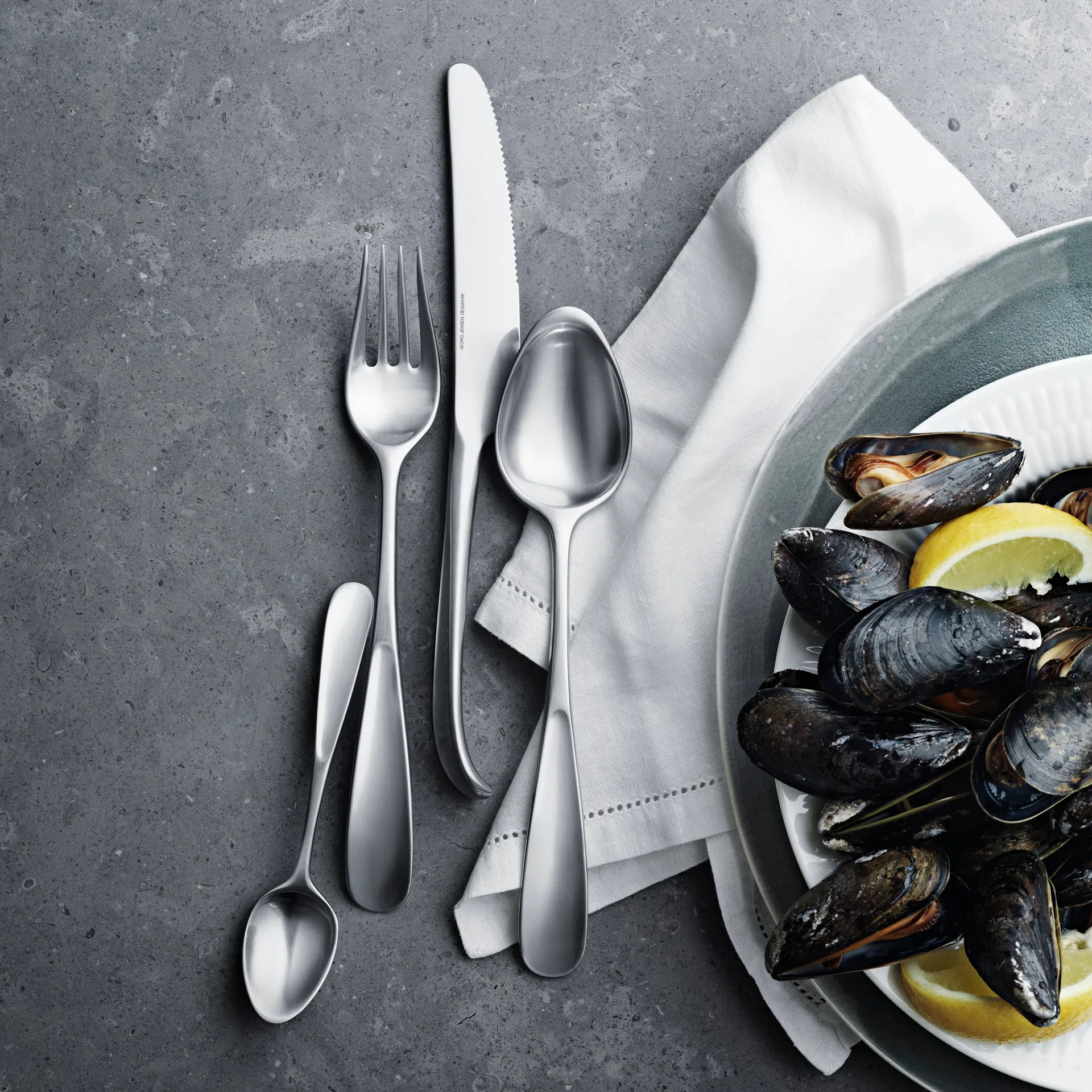 Vivianna matt bestickset, 4 delar Georg Jensen
