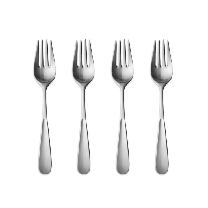 Vivianna matt tårtgaffel - 4-pack - Georg Jensen