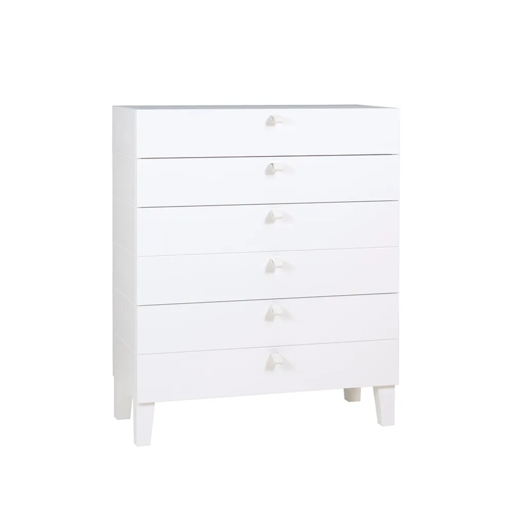 Vilmer byrå 4 lådor, Kritvit-vit sleif Givarps