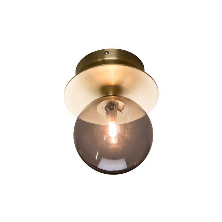 Art Deco 24 vägglampa IP44 - rök/borstad mässing - Globen Lighting