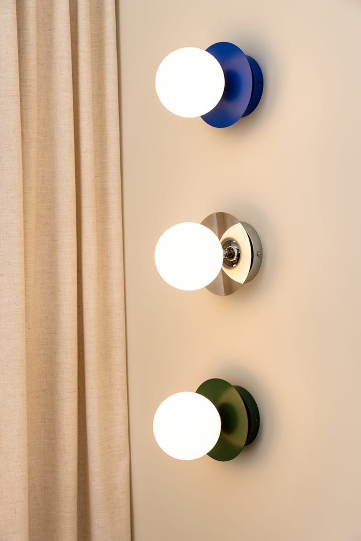 Art Deco IP44 vägglampa/plafond - Blå-vit - Globen Lighting