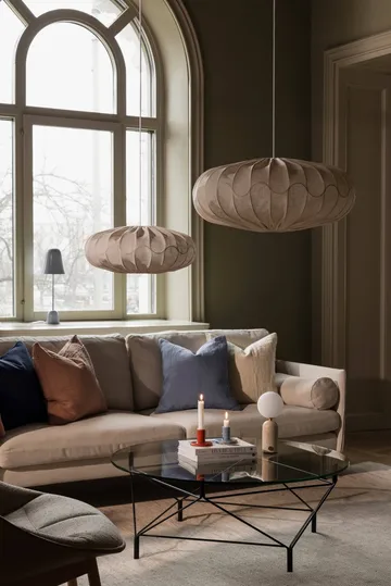 Bladverk lampskärm Ø70 cm - Beige - Globen Lighting