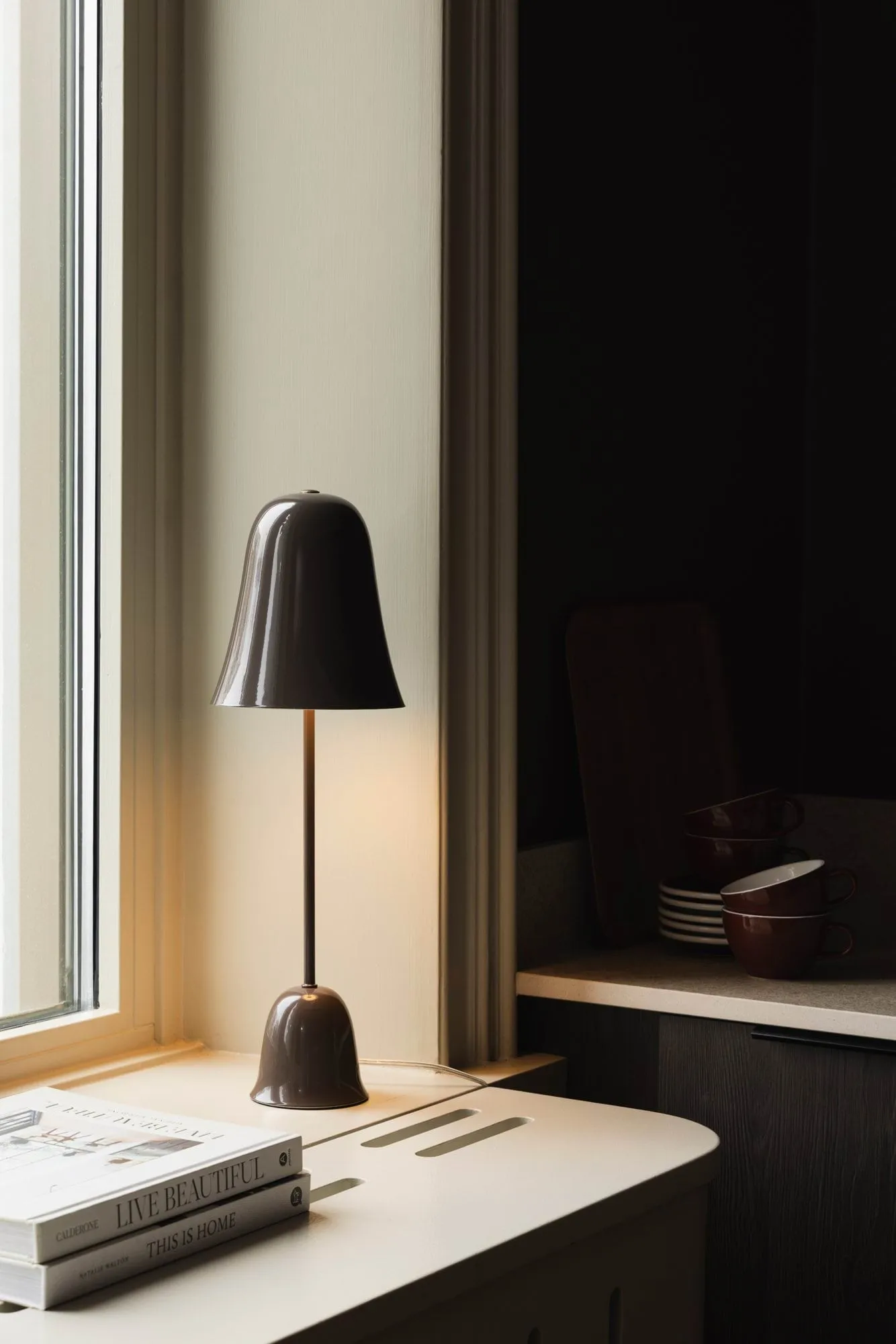 Blåklockan bordslampa, Mocha (brun), Ø16xH50 cm Globen Lighting