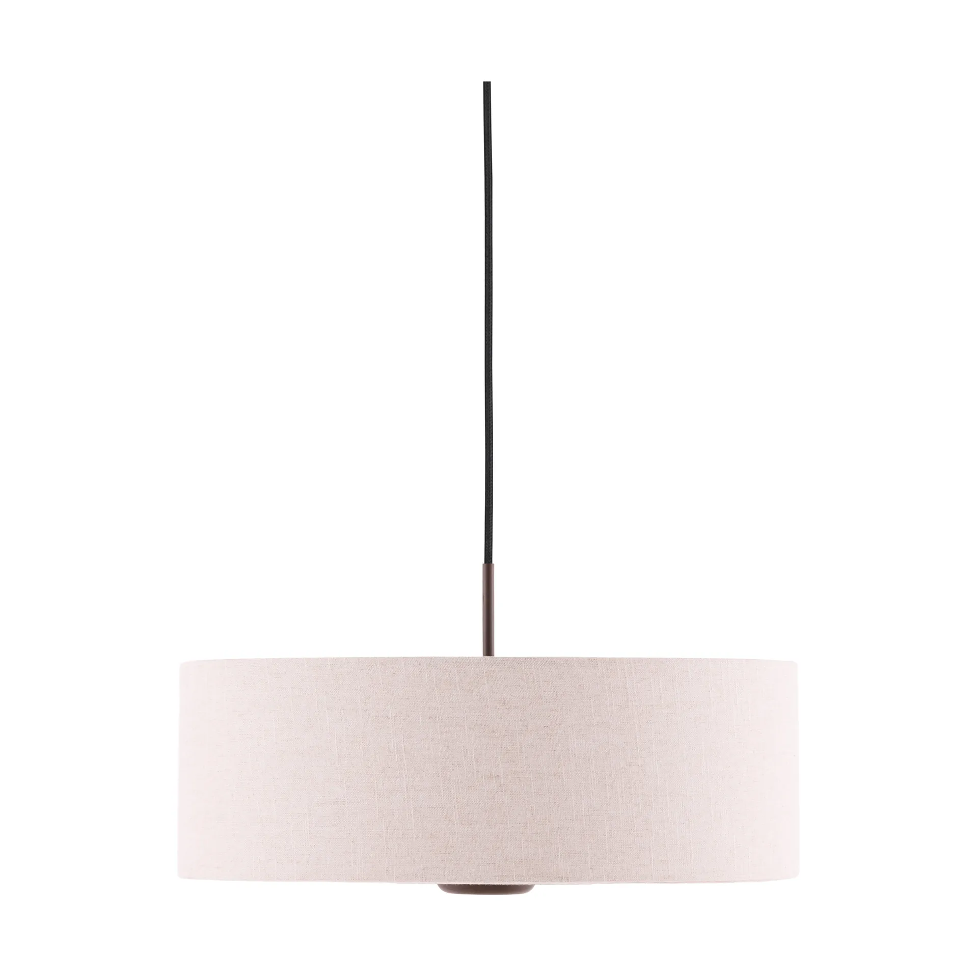 Bosco pendel, Beige, brunbetsad ek, Ø55 cm Globen Lighting