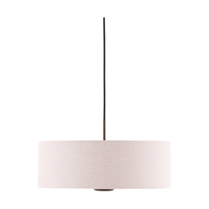 Bosco pendel - Beige, brunbetsad ek, Ø55 cm - Globen Lighting