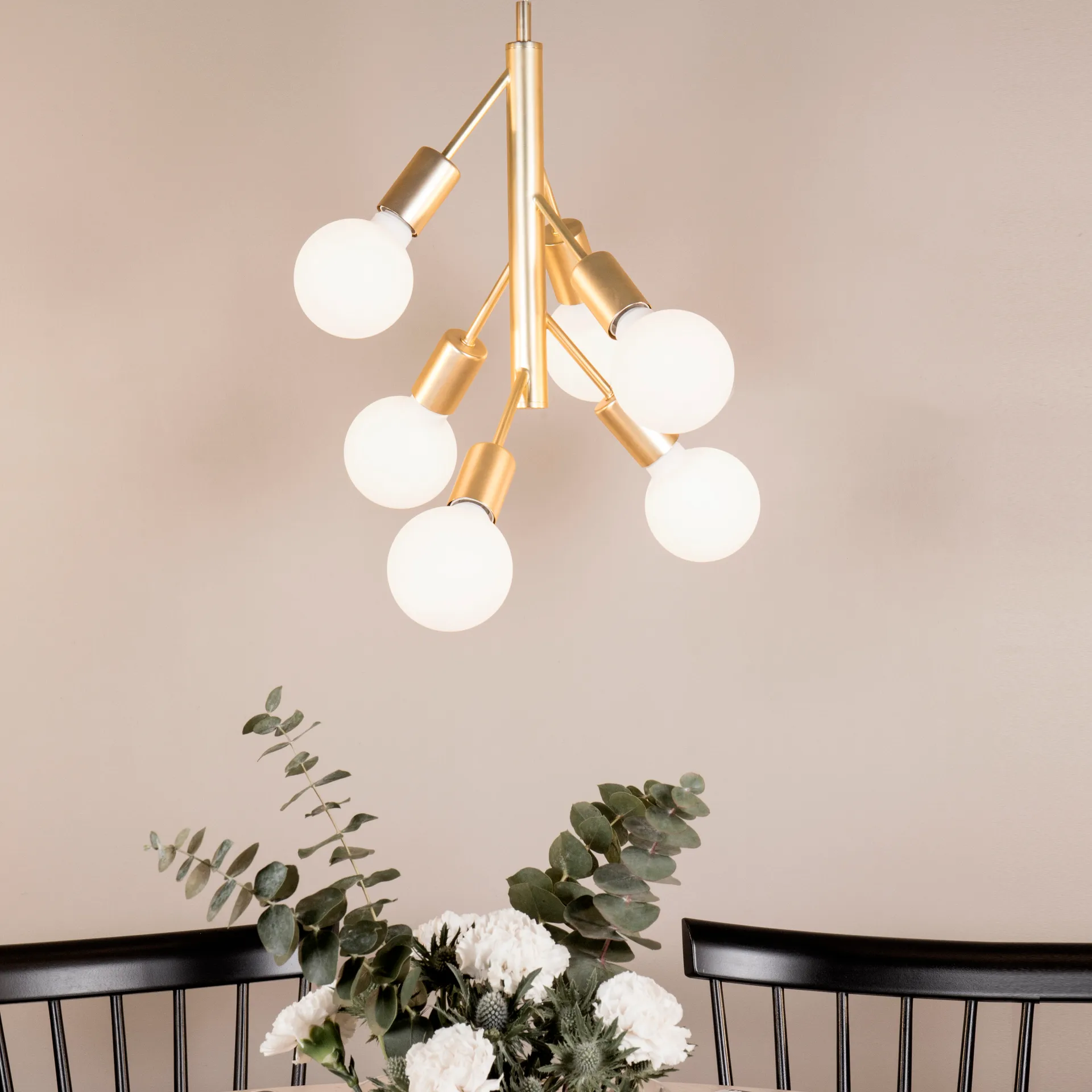 Comet taklampa, mässing Globen Lighting