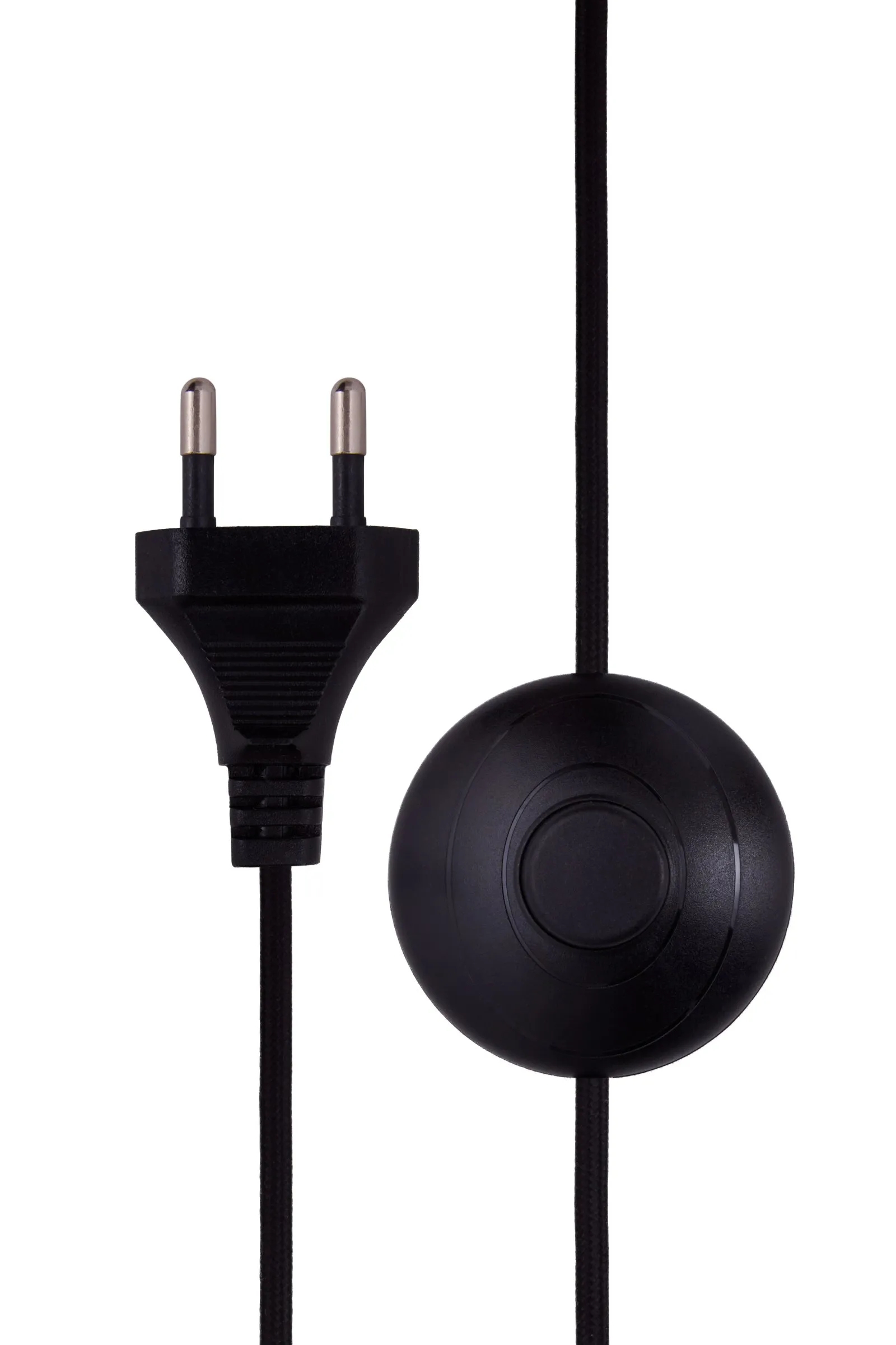 Florian golvlampa, Vit bouclé/svart, Ø30x80 cm Globen Lighting