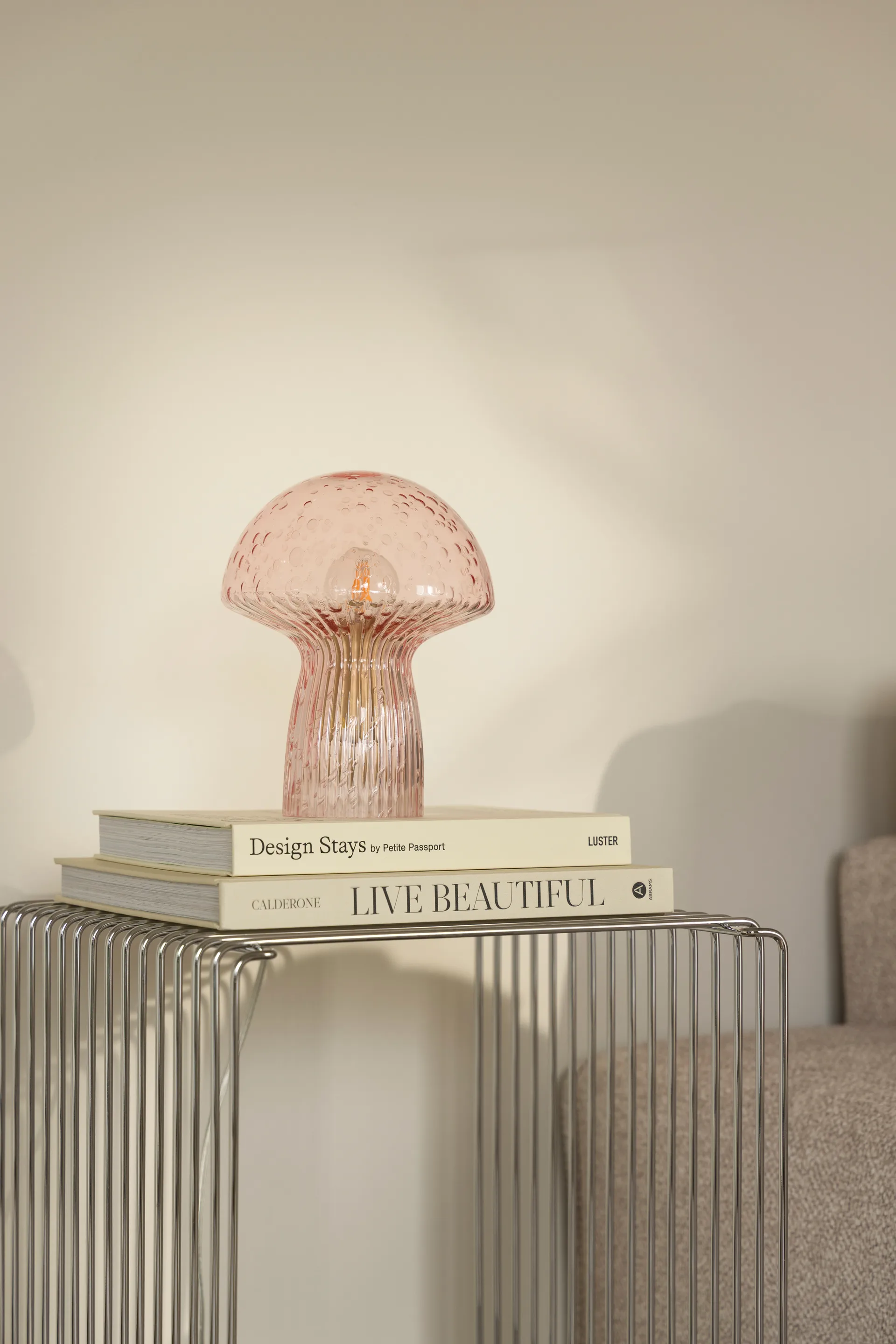 Fungo bordslampa Special Edition Rosa, Ø16 cm, H:20 cm Globen Lighting