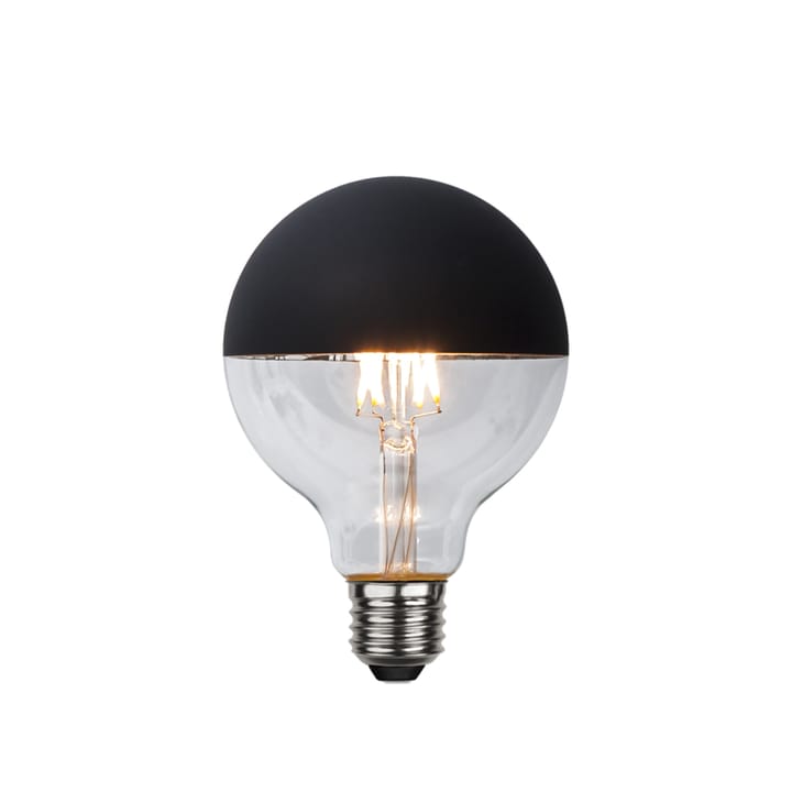 Glob LED ljuskälla - klar, toppförspeglad svart, e27, 2,8w e27, 4w - Globen Lighting