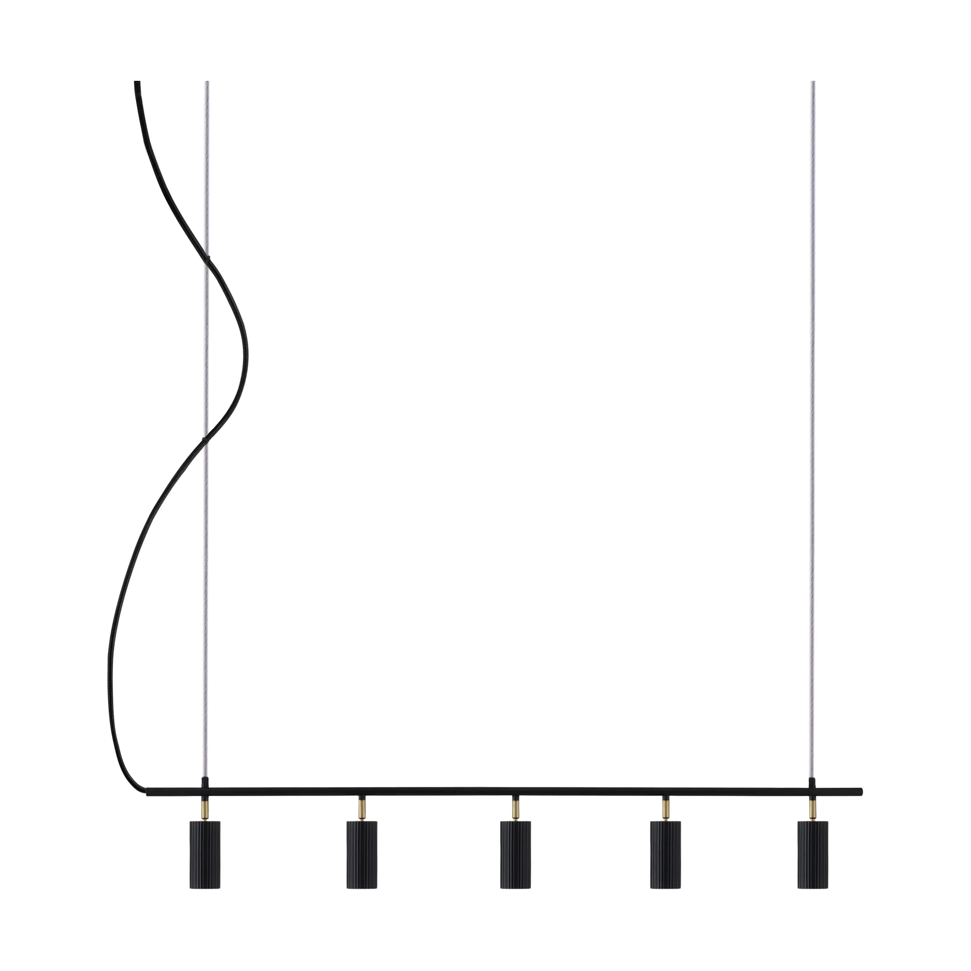 Hubble 5 Long plafond, Svart Globen Lighting