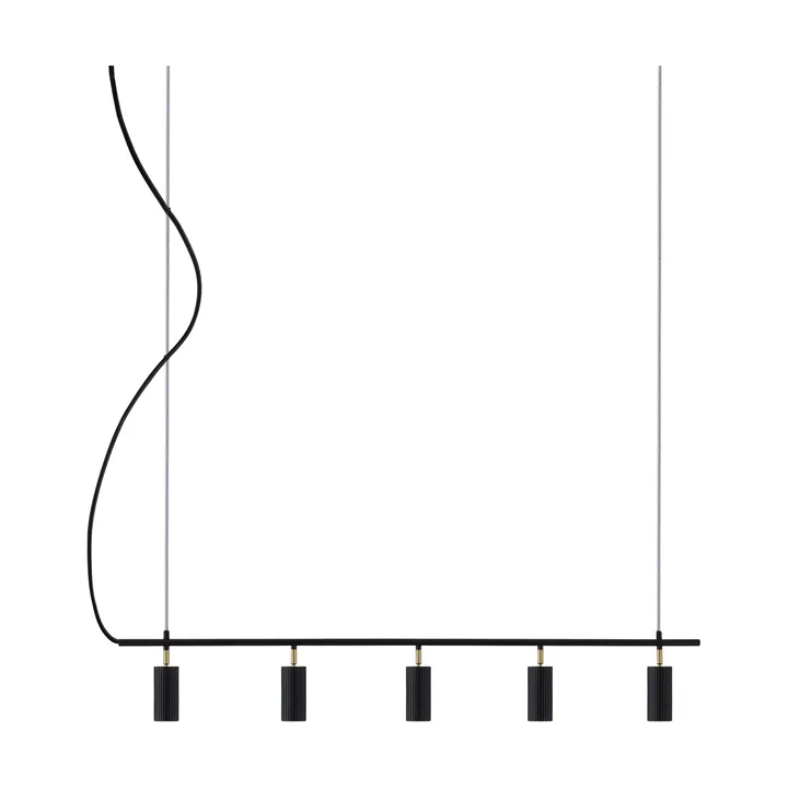 Hubble 5 Long plafond - Svart - Globen Lighting