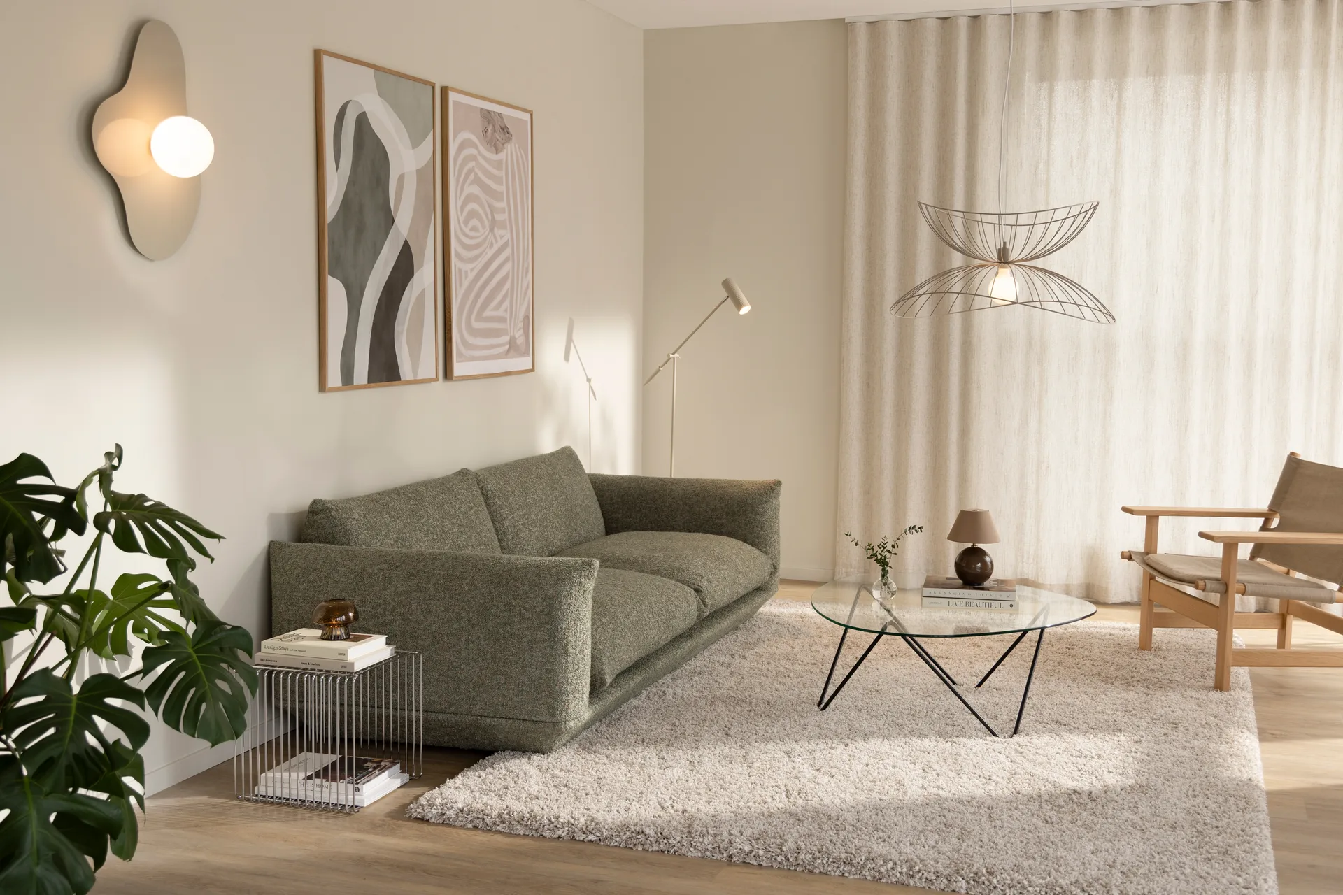 Iris 16 portabel bordslampa, Mocha Globen Lighting