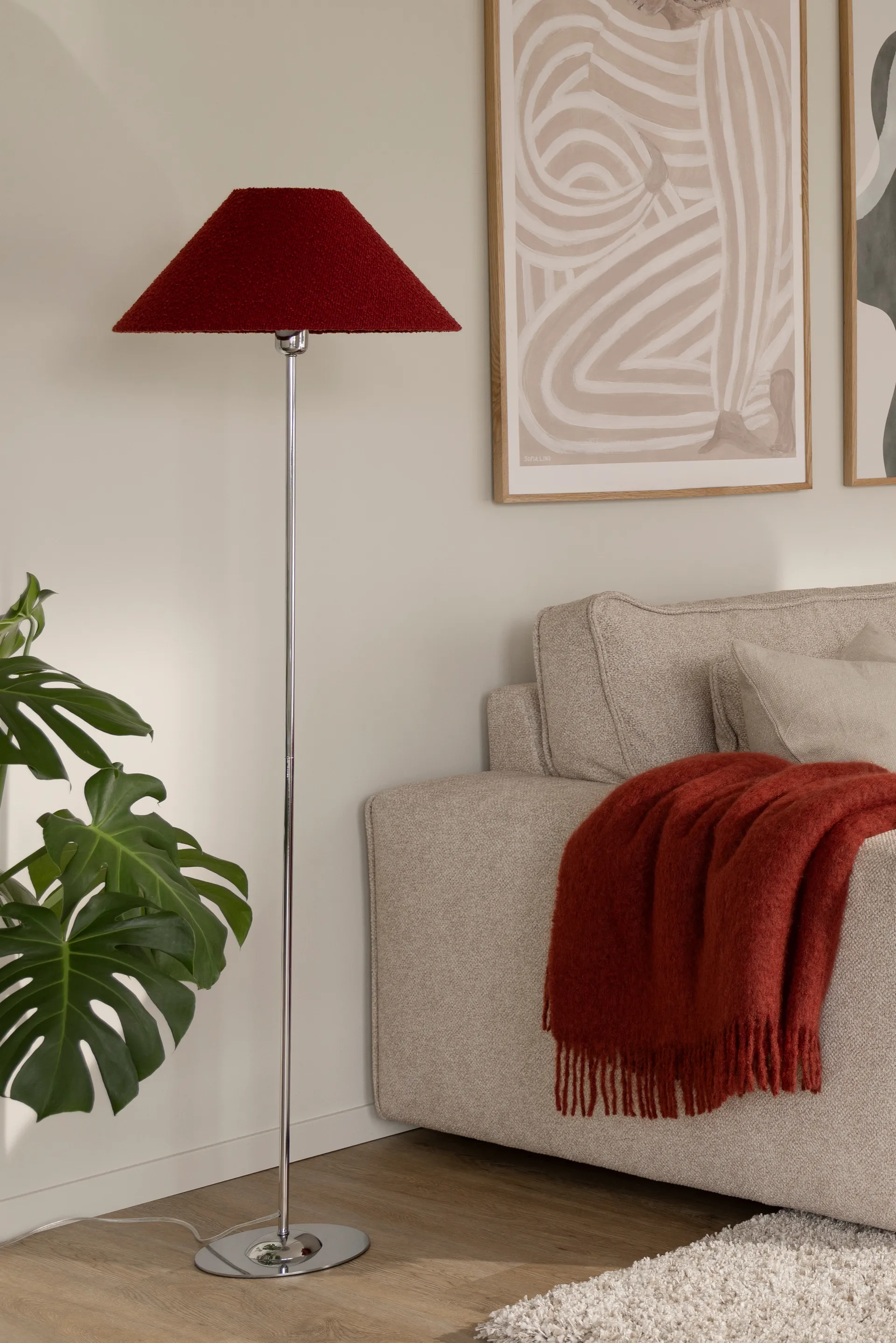 Iris golvlampfot, Krom Globen Lighting