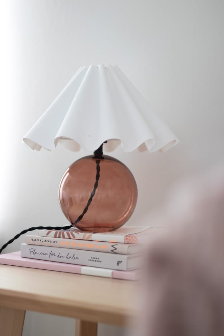 Judith bordslampa Ø30 cm - Brun-vit - Globen Lighting