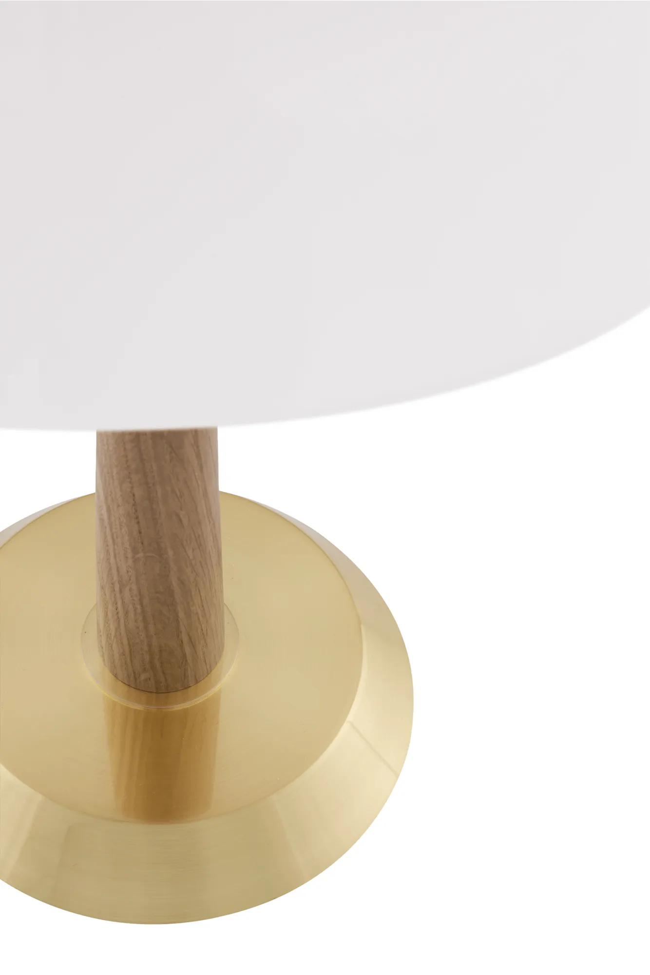 Ligna bordslampa, Ek-råmässing, Ø29x39,2 cm Globen Lighting