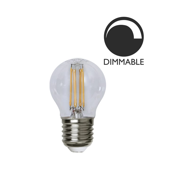 Ljuskälla E27 LED filament glob klar 45 mm - 4,2W - Globen Lighting