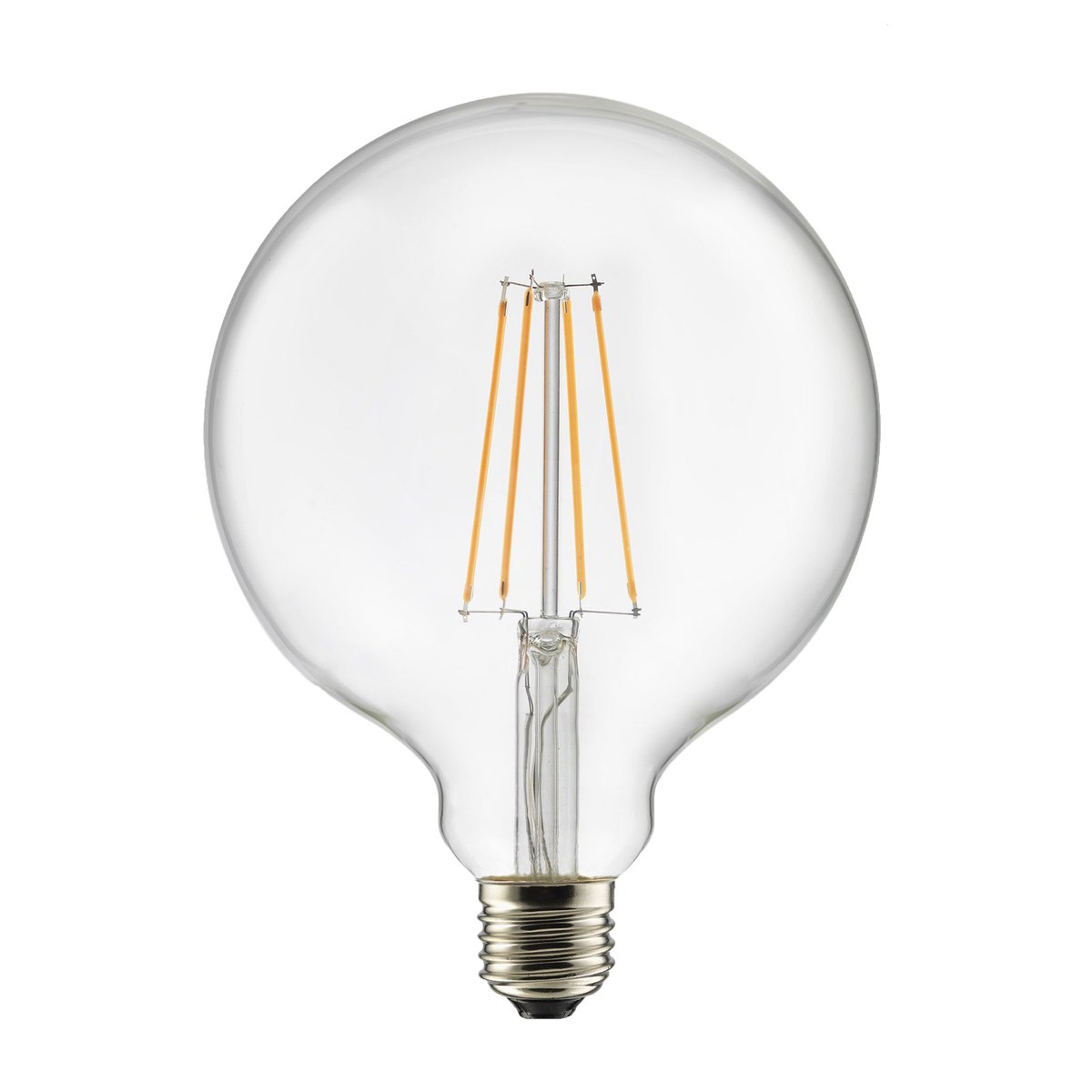 Globen Lighting Ljuskälla E27 LED glob 125 Klar | Skandinavisk Design | Ljuskällor | Transparent