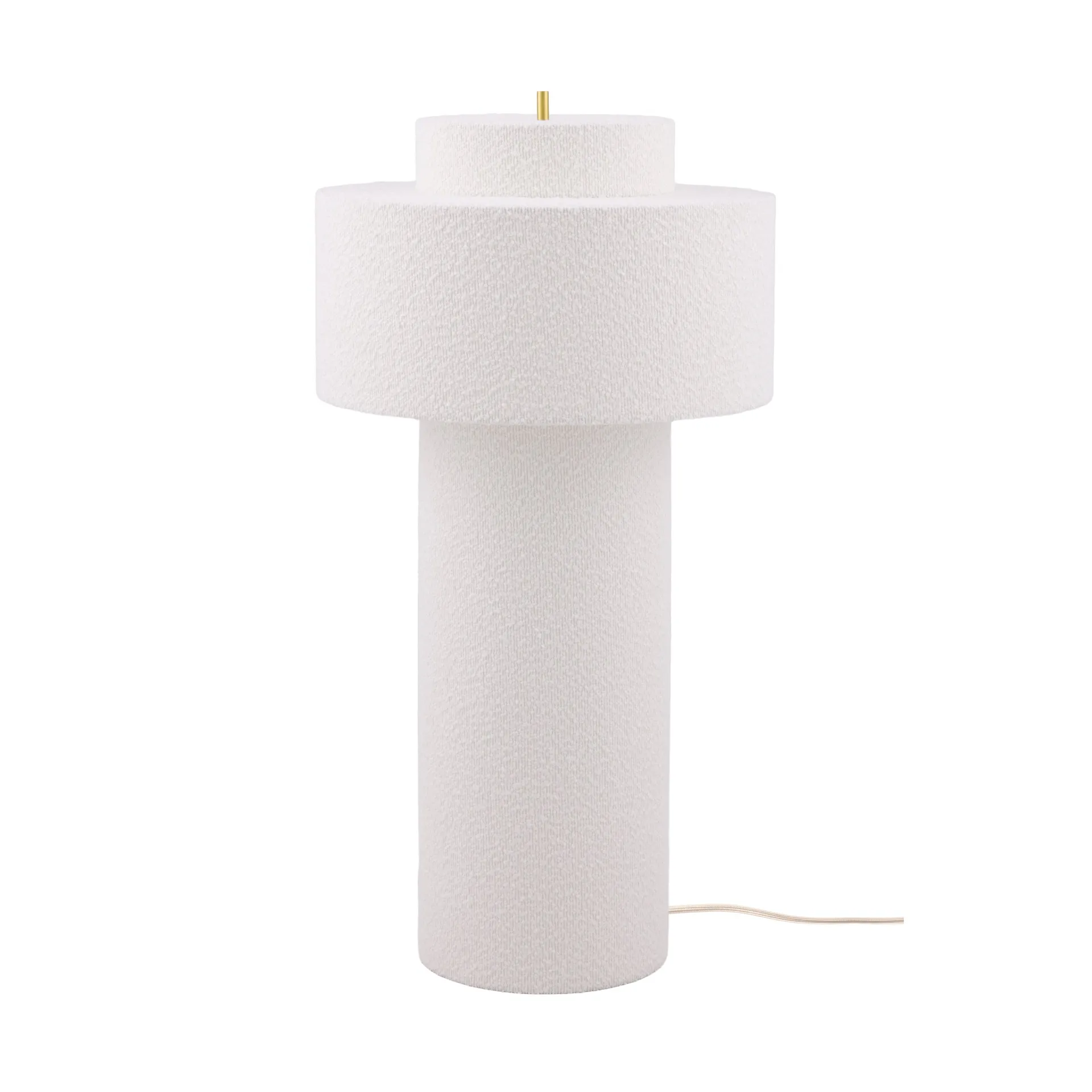 Noah golvlampa, Vit bouclé, Ø45x88 cm Globen Lighting