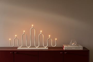 Noel 7 adventsljusstake - Elfenbensvit - Globen Lighting