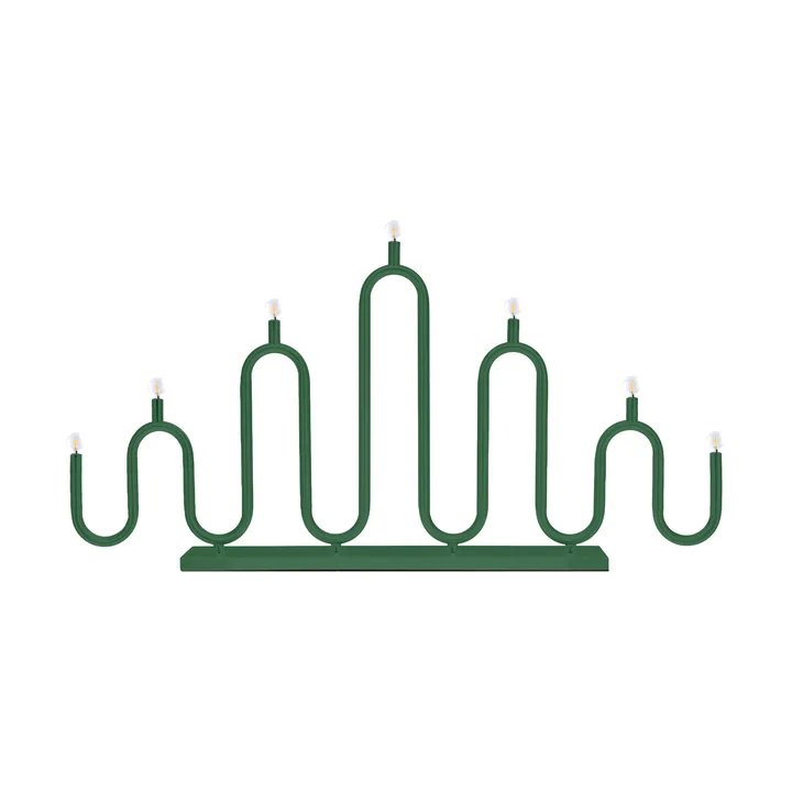 Noel 7 adventsljusstake - Grön - Globen Lighting