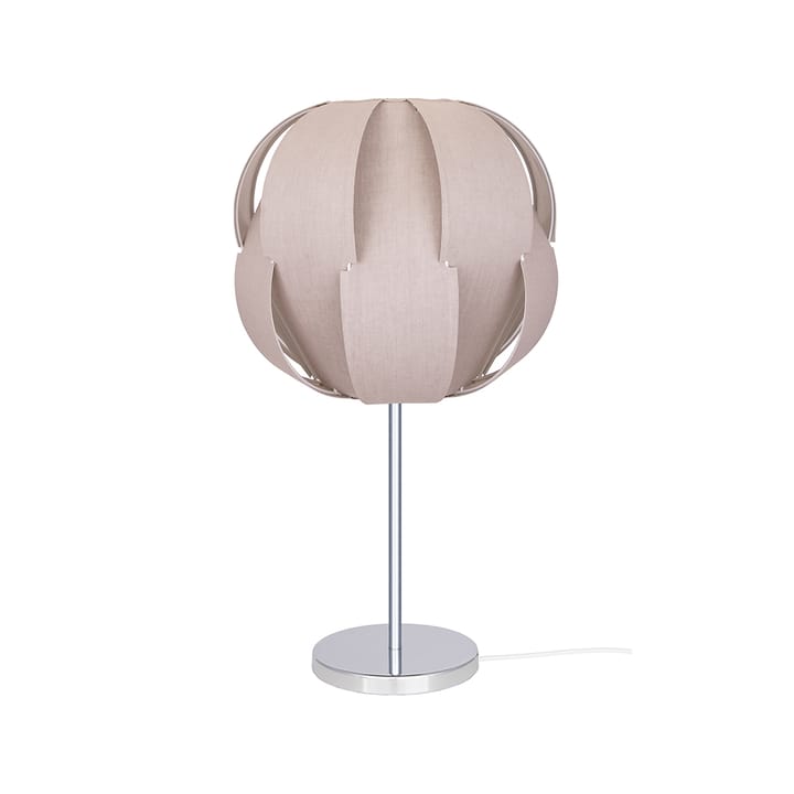 Pavot 25 bordslampa - beige, kromstativ - Globen Lighting