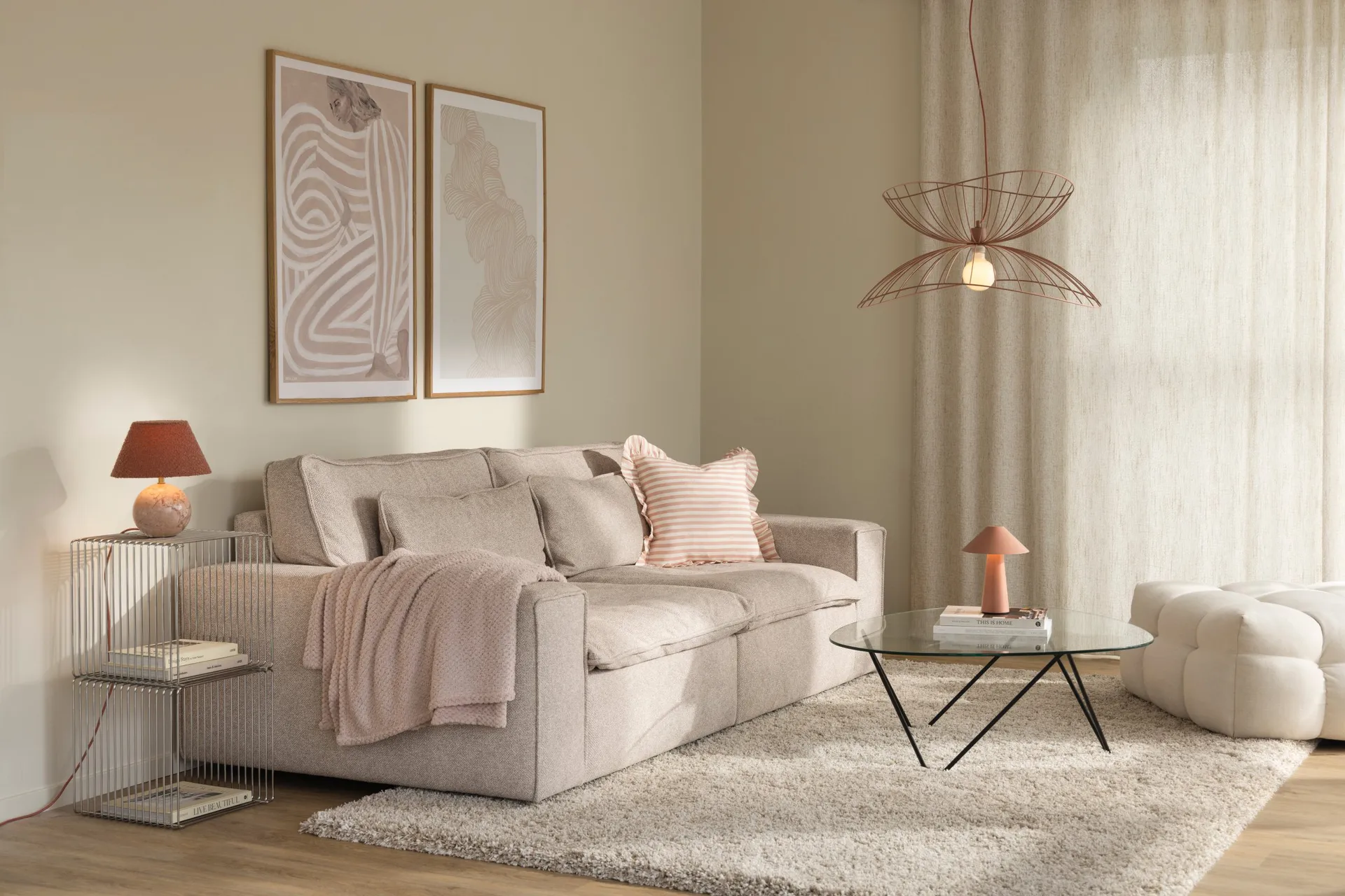 Ray taklampa Ø70 cm, Dimrosa Globen Lighting