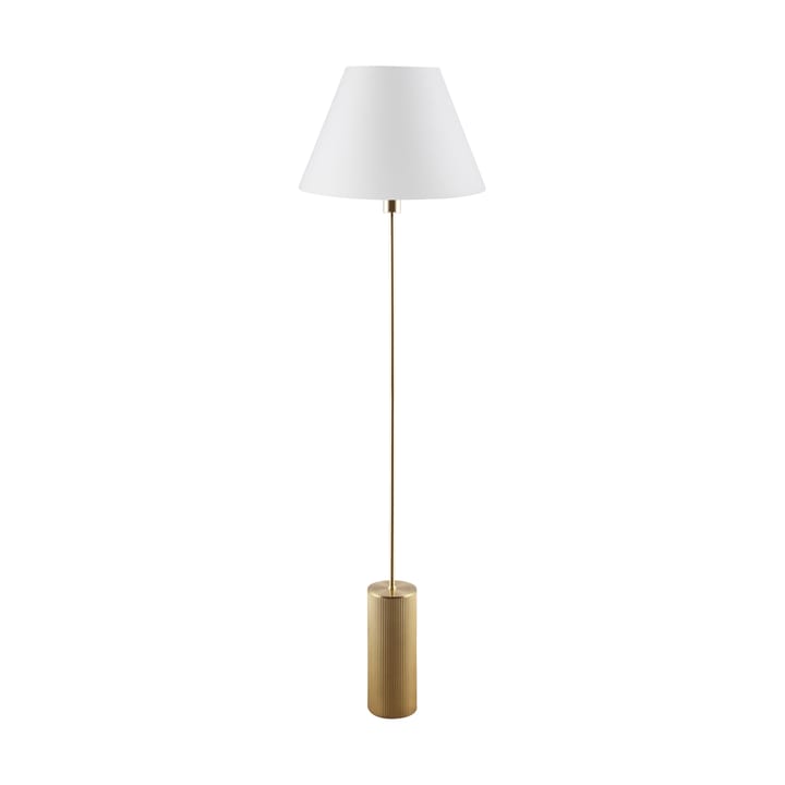Rib lampstativ golv, Borstad mässing Globen Lighting
