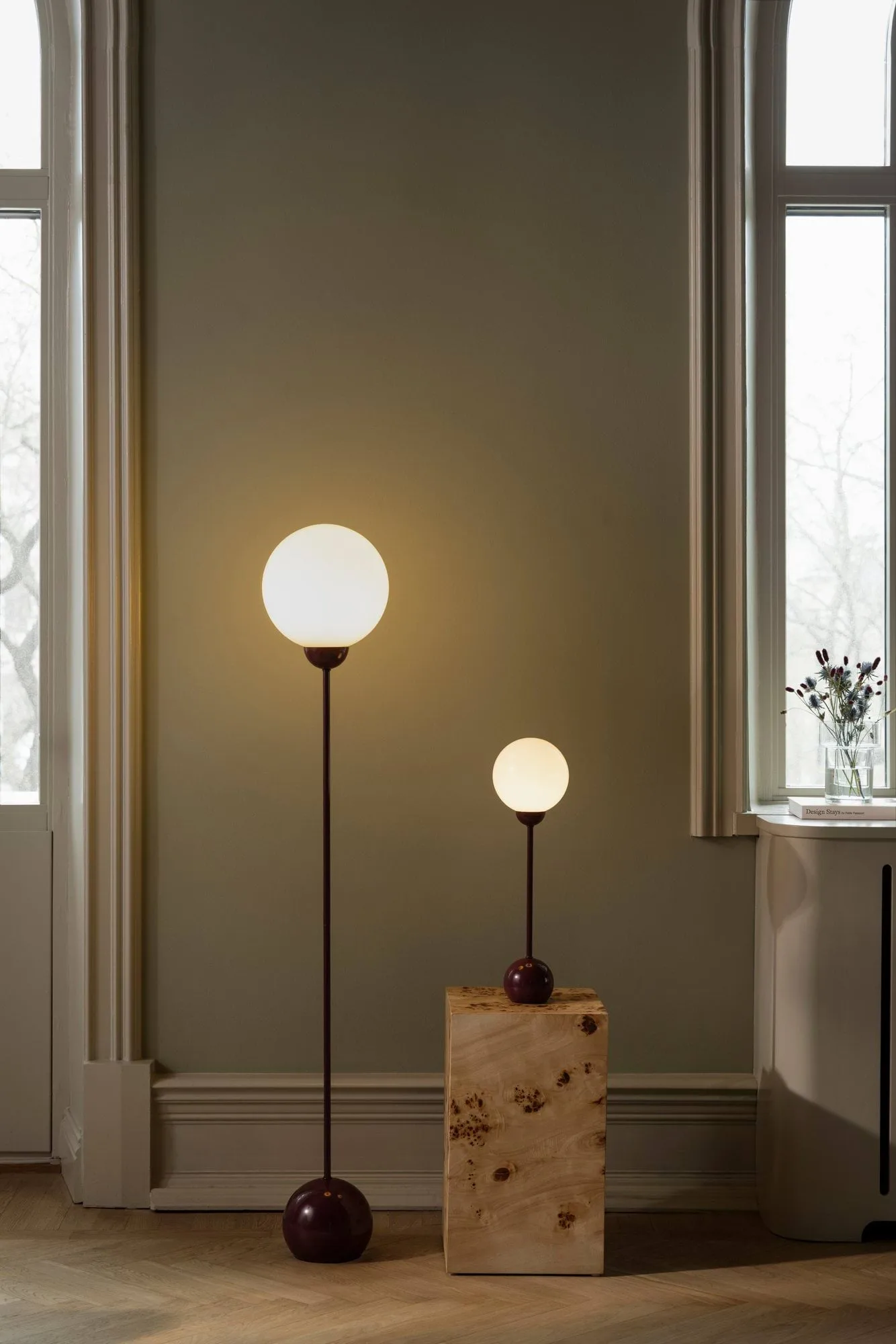 Ripley bordslampa, Burgundy (röd), 52 cm Globen Lighting