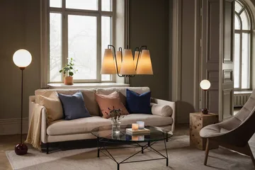 Ripley golvlampa - Burgundy - Globen Lighting