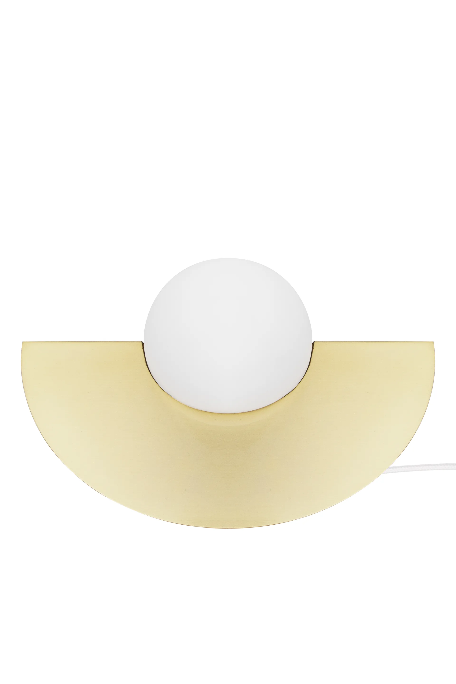 Roccia bordslampa, Borstad mässing Globen Lighting