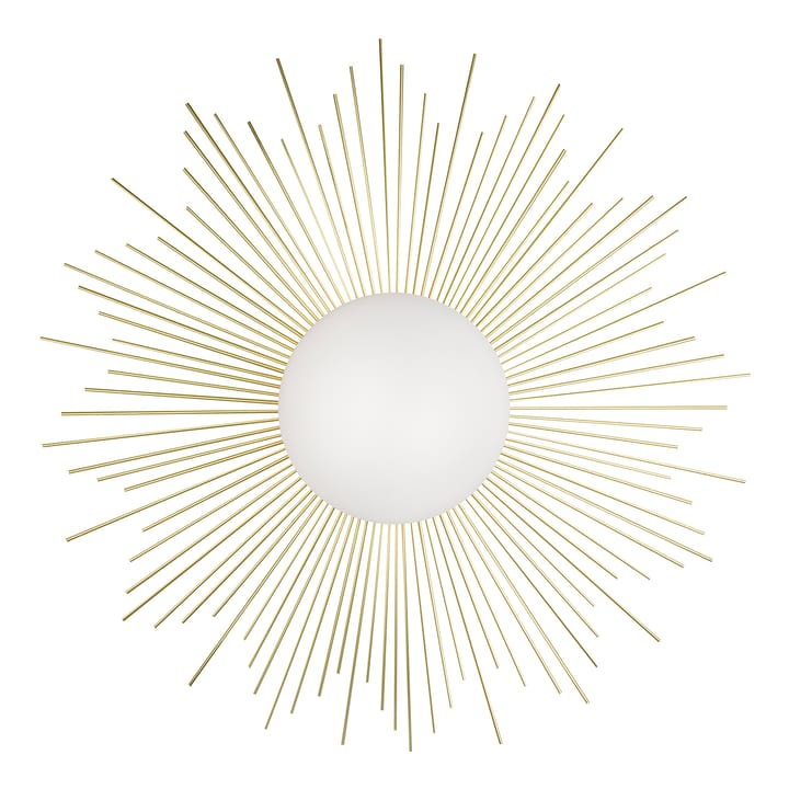Soleil plafond/vägglampa Ø56 cm - Borstad mässing - Globen Lighting
