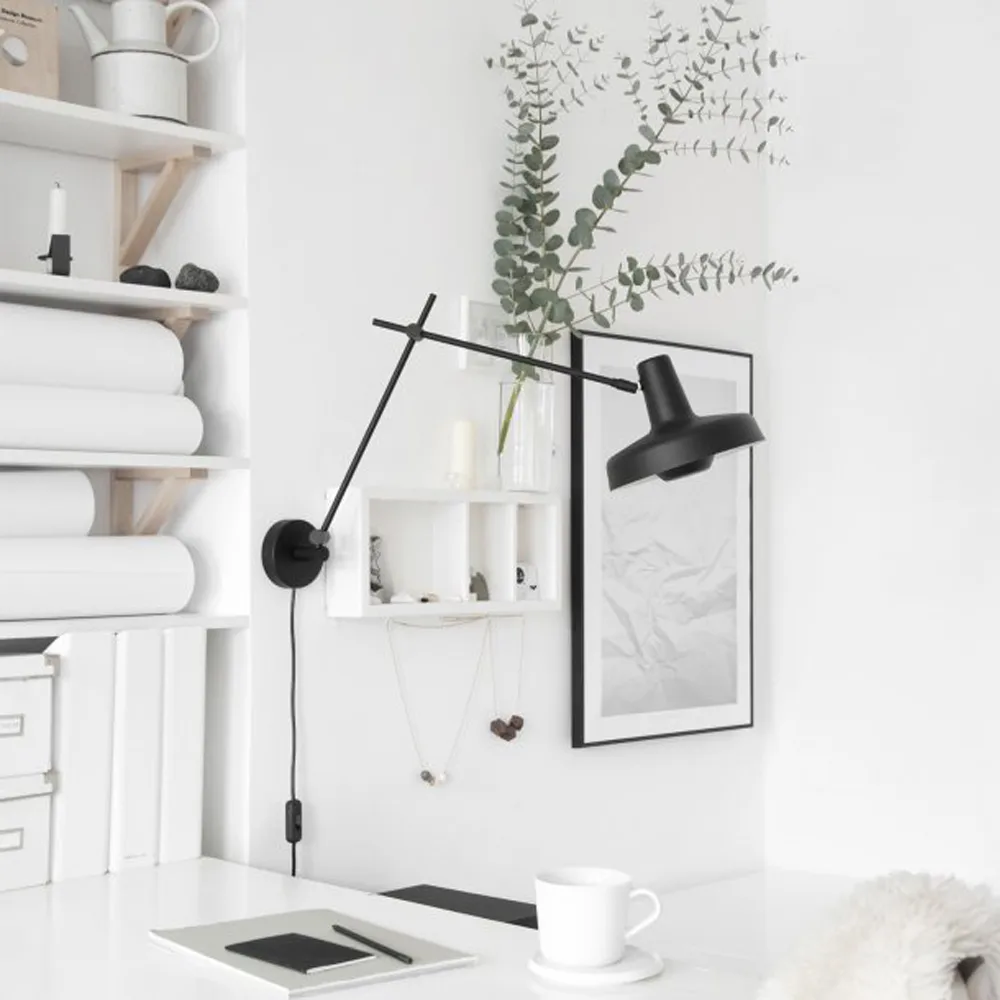 Arigato vägglampa, white, short Grupa