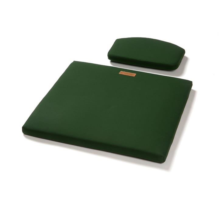 A3 dynsats nack/sittdyna - tyg sunbrella grön - Grythyttan Stålmöbler
