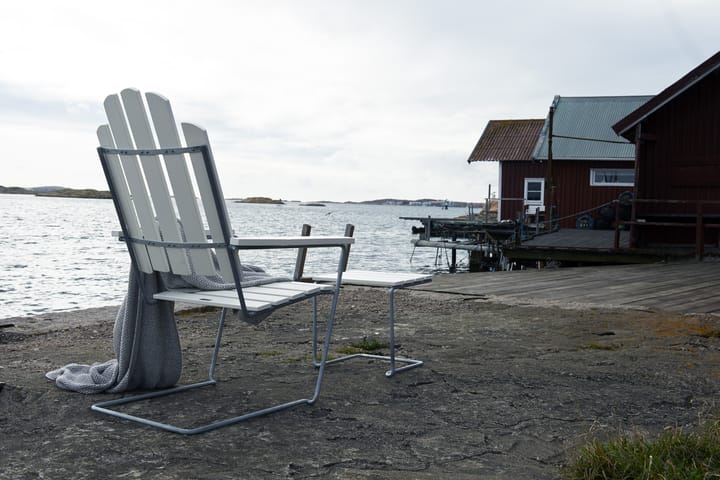 A3 solstol, Vit lack ek-varmförzinkad Grythyttan Stålmöbler