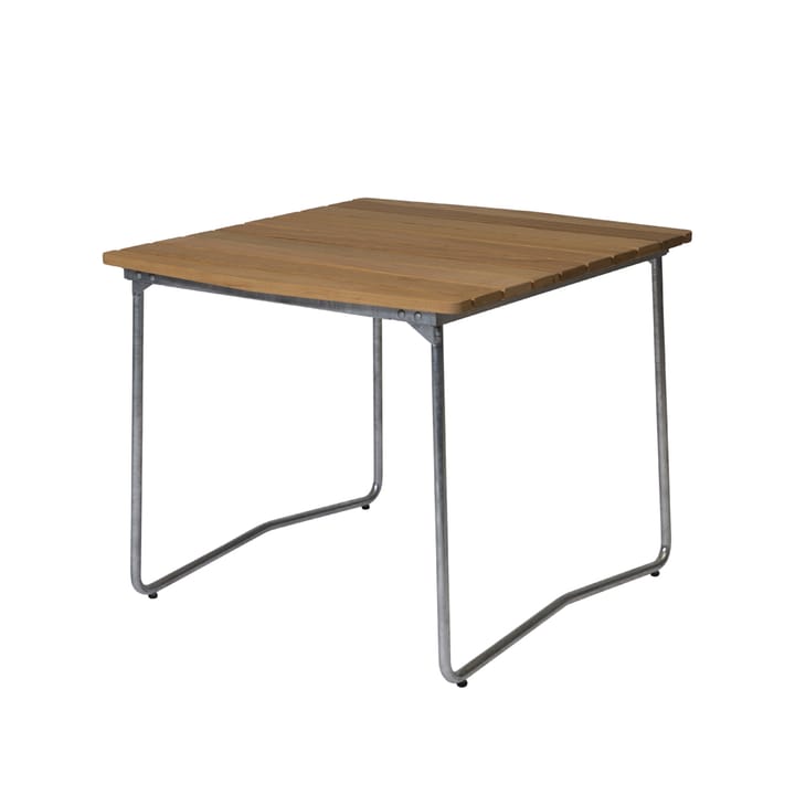 B31 matbord - 92x84 cm, Ek olja-varmförzinkat stativ - Grythyttan Stålmöbler