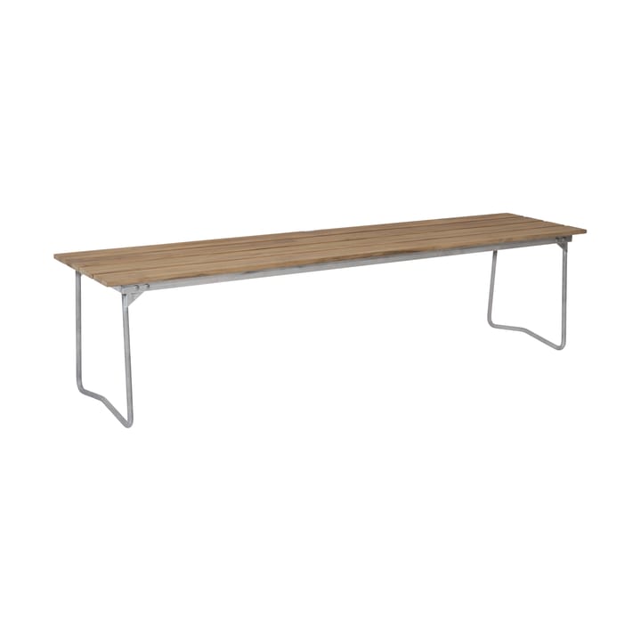 Bänk 9 bänk - Teak-170 cm-varmförzinkad - Grythyttan Stålmöbler