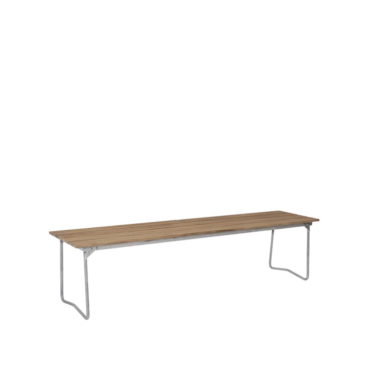 Bänk 9 bänk - Teak-170 cm-varmförzinkad - Grythyttan Stålmöbler