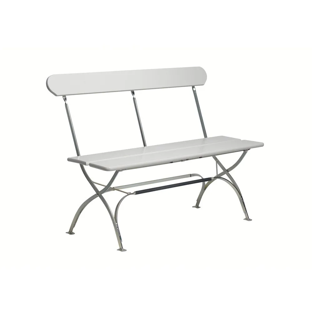 Bryggerisoffa, Vit lack ek-varmförzinkad Grythyttan Stålmöbler