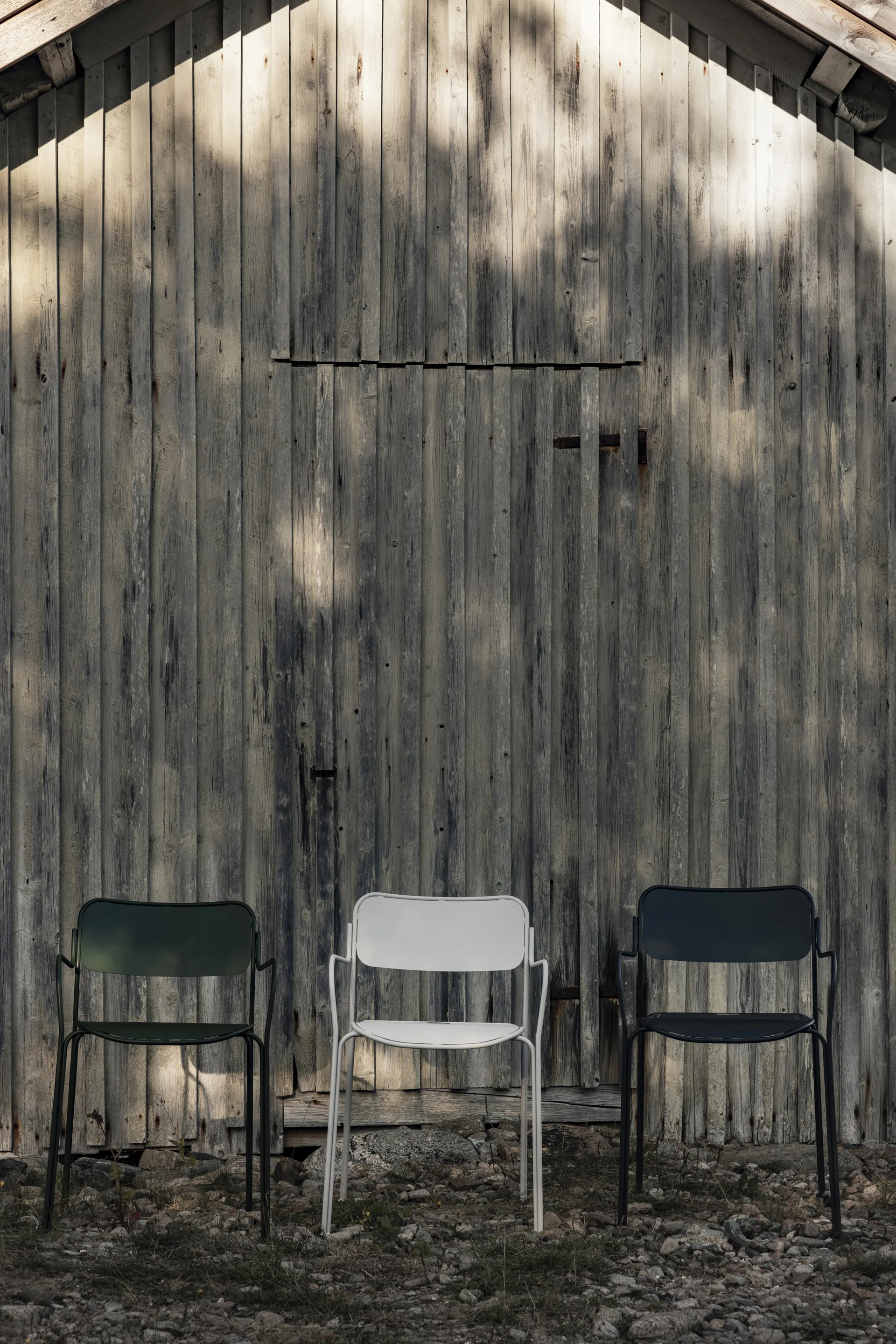 Chair Libelle stol, Grå Grythyttan Stålmöbler