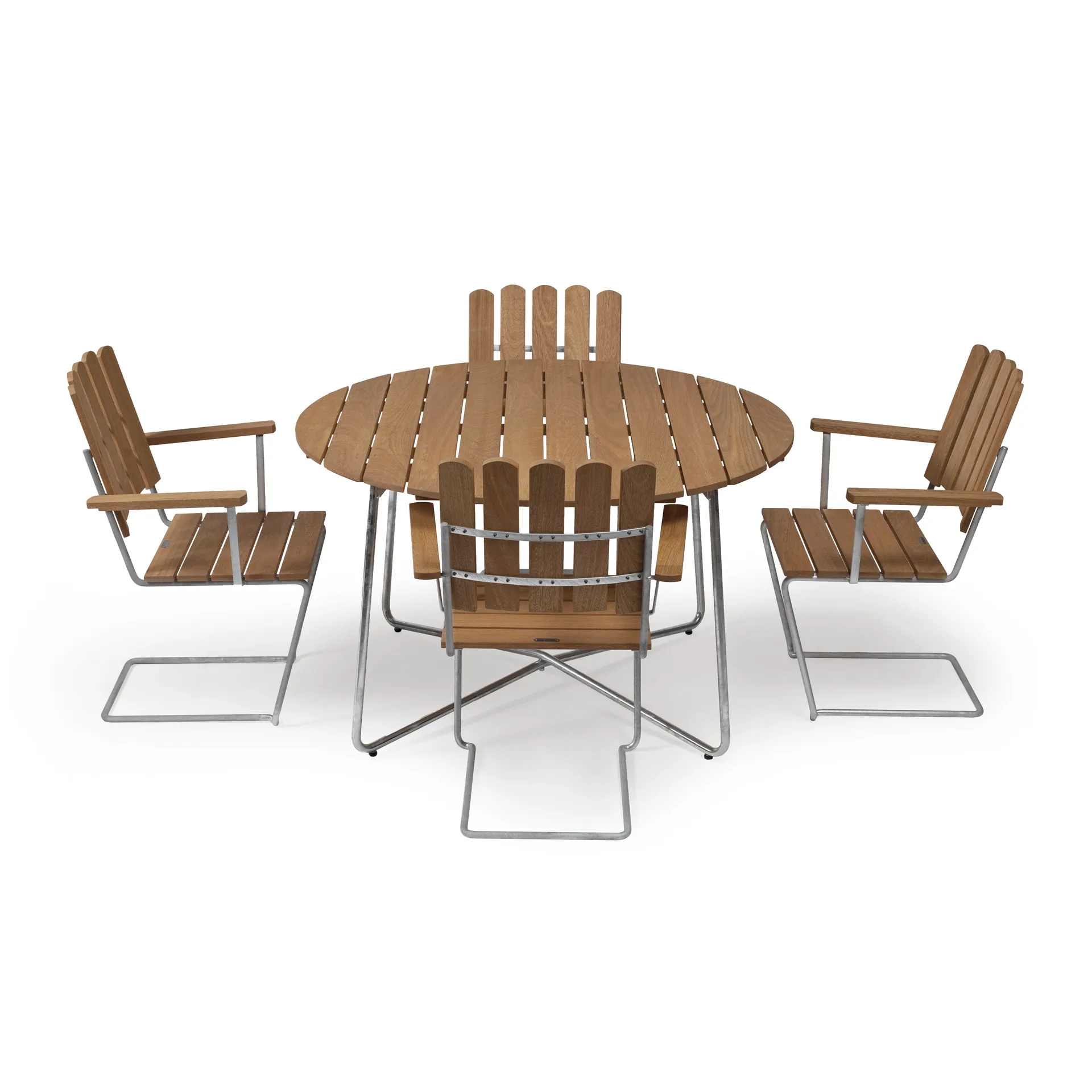 Grythyttan matgrupp ø120 cm - teak Grythyttan Stålmöbler