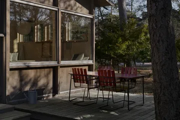 Grythyttan möbelskydd - B31 matbord 170 cm + 4 stolar - Grythyttan Stålmöbler