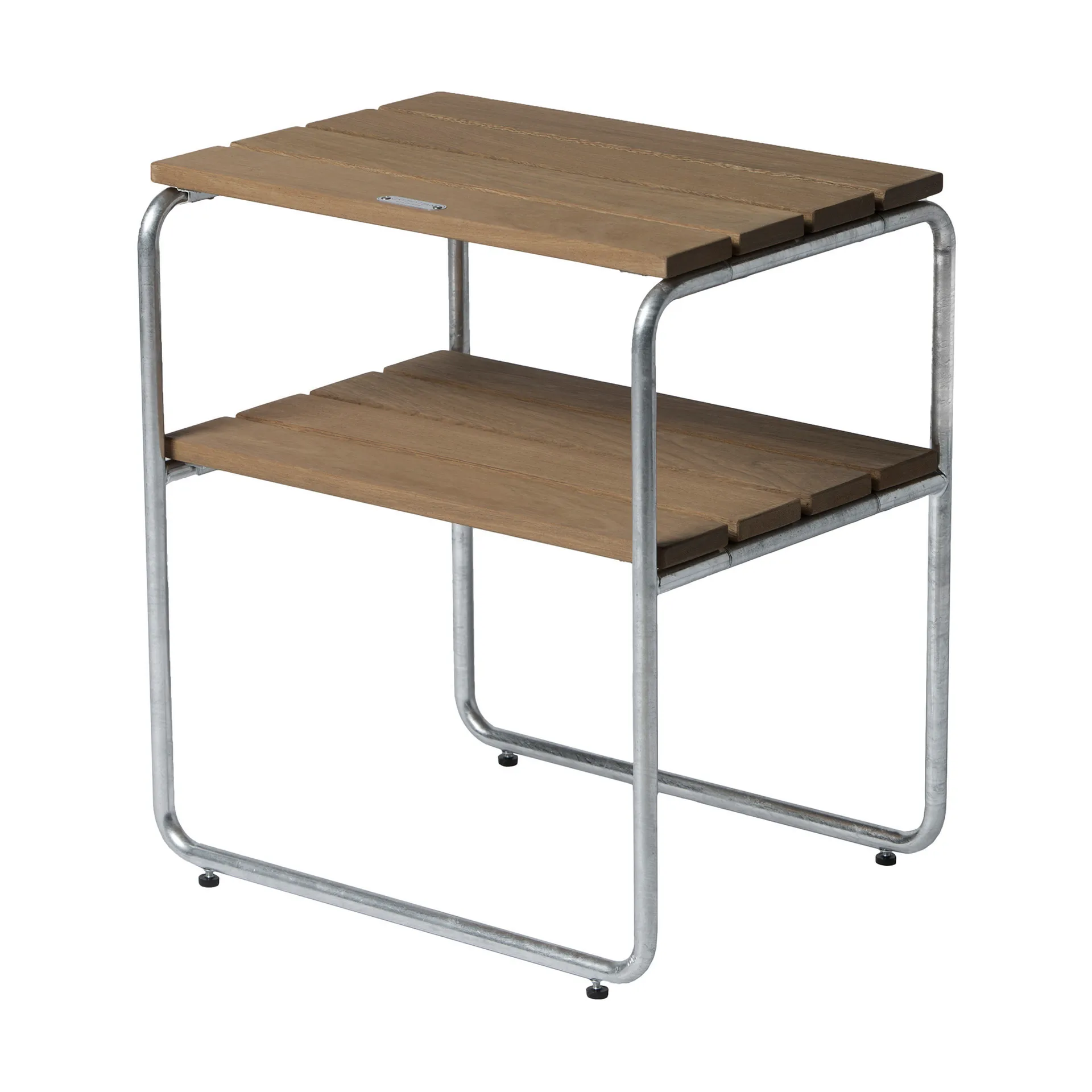 Grythyttan sidobord, Ek olja-varmförzinkat stativ Grythyttan Stålmöbler
