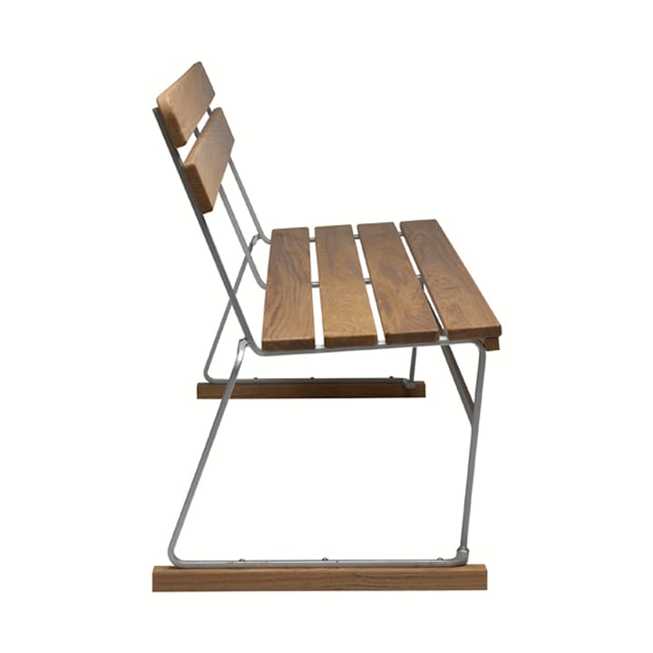 Soffa 5, Teak-varmförzinkat stativ Grythyttan Stålmöbler
